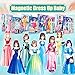 Daniel Axel Magnetic Dress Up Paper DollMagnet Princess Dress Up Dolls for Girls Ages 47 KidsTravel Activities Road Trip Car Ride Interactive Learning Created Imagine Set Birthday Gift - Image 4