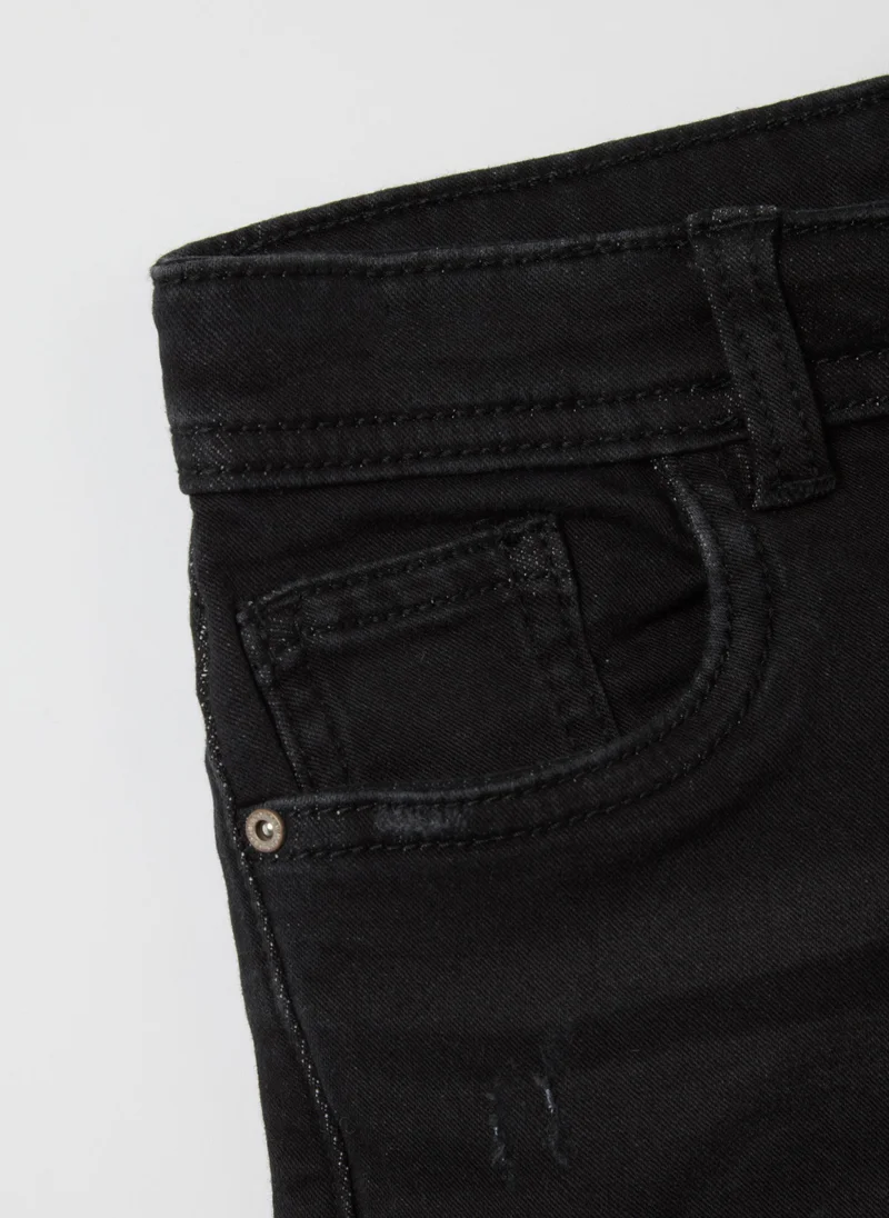 Ovs OVS Black Denim Trousers For Kids
