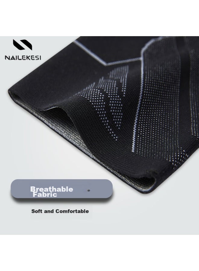 NAILEKESI N Nailekesi Sports Elbow Brace For Men And Women, Fitness Basketball Specialized Protective Gear, Breathable Compression Tennis Elbow Joint Protection Sleeve, Size L - Image 5