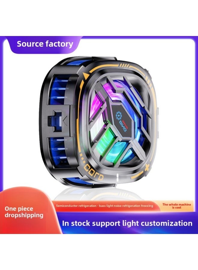 The X76 Semiconductor Wireless Charging Mobile Phone Radiator Cooling Air Conditioning Refrigeration Digital Display Three-speed Adjustment RGB Taobao-Color:X76pro Freezing Model  - Image 2