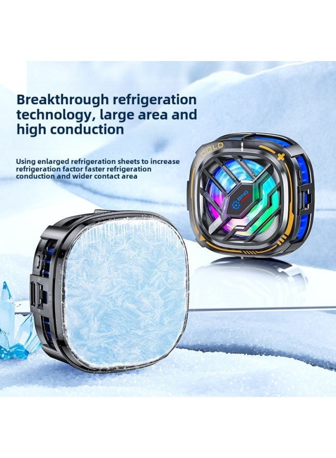 The X76 Semiconductor Wireless Charging Mobile Phone Radiator Cooling Air Conditioning Refrigeration Digital Display Three-speed Adjustment RGB Taobao-Color:X76pro Freezing Model  - Image 4