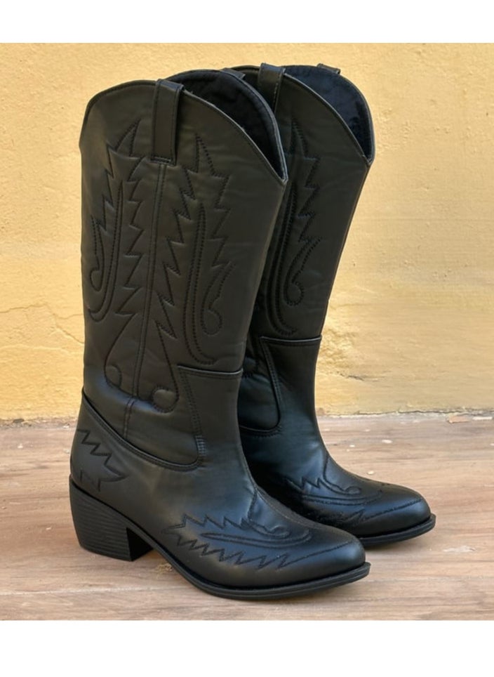 Katee - BOYERO BLACK COWBOY BOOT - Image 1