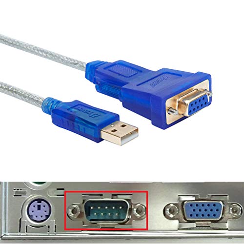 DTech محول DTech USB إلى تسلسلي بطول 10 أقدام كابل USB إلى RS232 DB9 أنثوي منفذ COM مع شريحة FTDI تدعم Windows 11 10 8 7 Mac Linux - Image 2