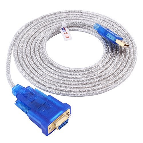 DTech محول DTech USB إلى تسلسلي بطول 10 أقدام كابل USB إلى RS232 DB9 أنثوي منفذ COM مع شريحة FTDI تدعم Windows 11 10 8 7 Mac Linux - Image 1
