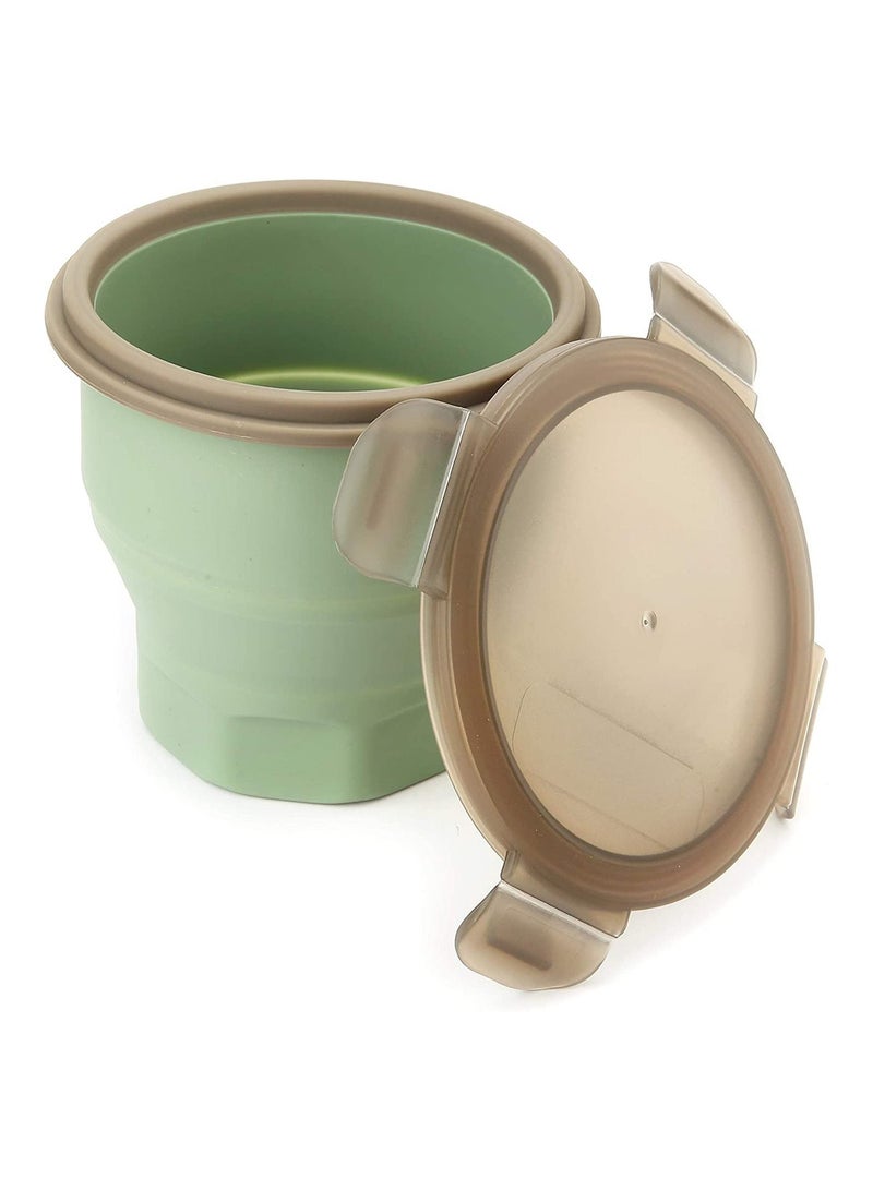Cuisine Art Silicone Lunch Box Collapsible Round Storage Bento Container  - Image 2
