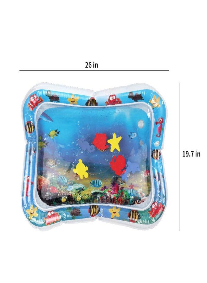 Gnanex Inflatable Baby Play Water Mat Patted Pad Toy Tummy Time Fun Activity Play Center Indoor and Outdoor for Baby - Image 2