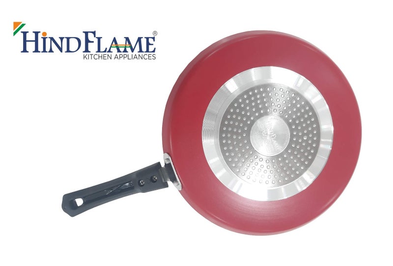 Hindflame Dosa Tawa 260 mm Diameter 3 MM Thickness Tawa 26 cm Diameter (Aluminium, Non-Stick, Induction Bottom) 1 Year Warranty (ISI Certified & BIS Approved) - Image 2