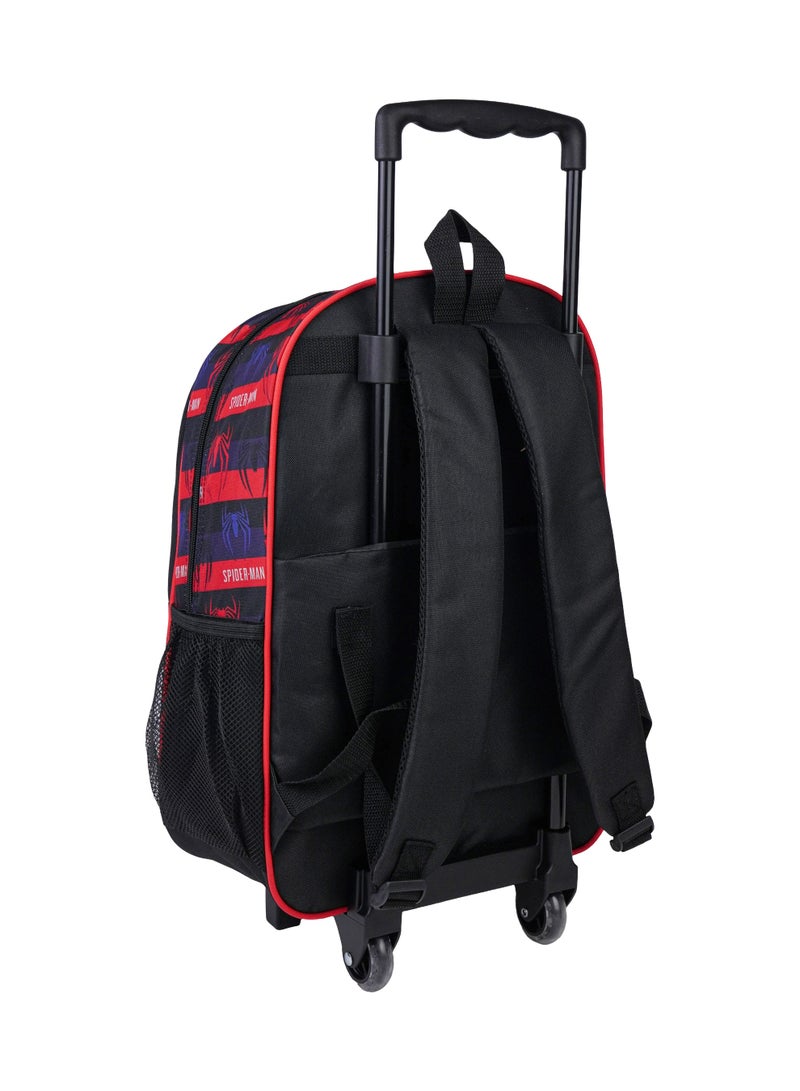 Marvel Spider-Man 3-in-1 Trolley Set 18" – Official Spider-Man Rolling School Backpack with Lunch Bag & Pencil Case, Wheeled Travel School Bag Set for Kids - Image 5