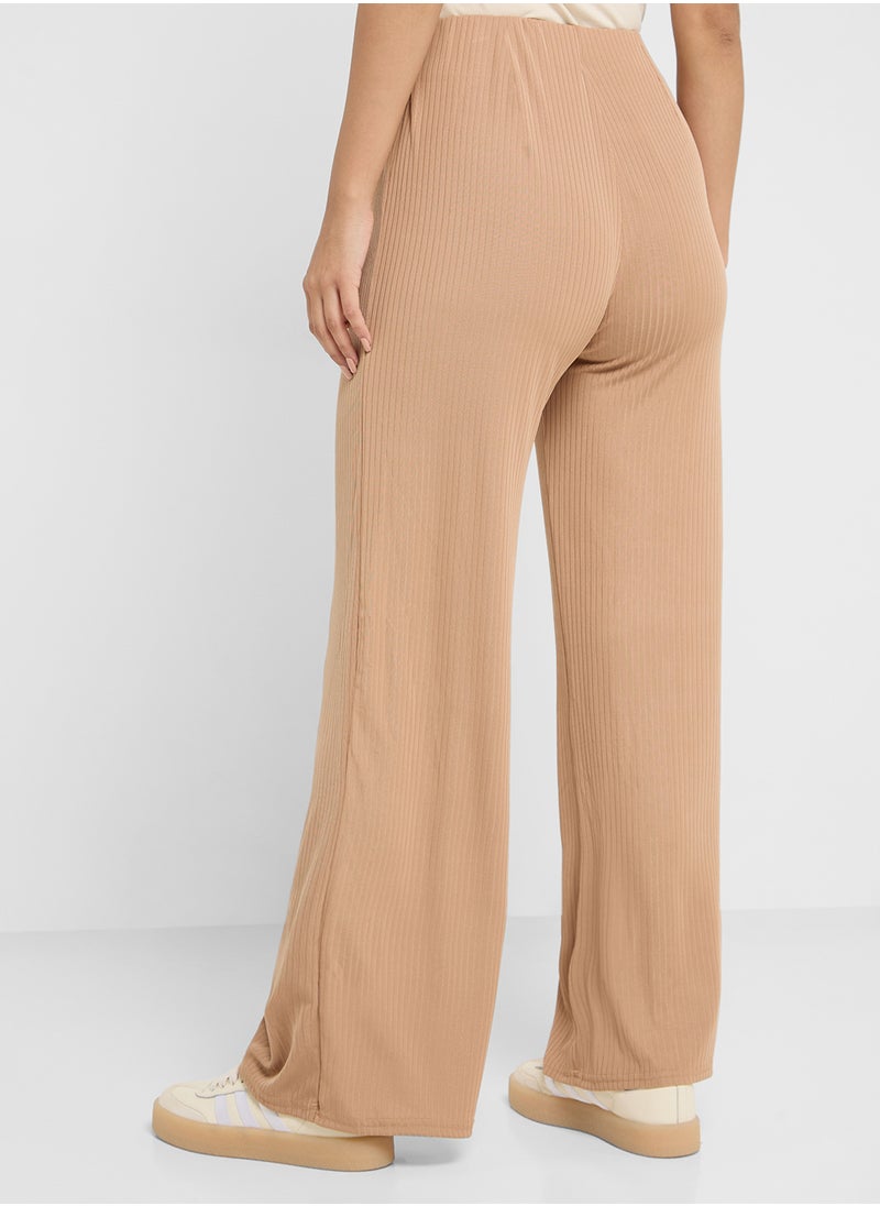Ginger Basics - Ribbed Straight Pants - Image 1