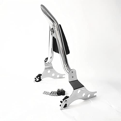 Fjpacemt Chrome Sissy Bar, Detachable Passenger Backrest Rear Pad Fit for Fatboy FLFBS 2018-2024 Breakout 2013-2024 - Image 4