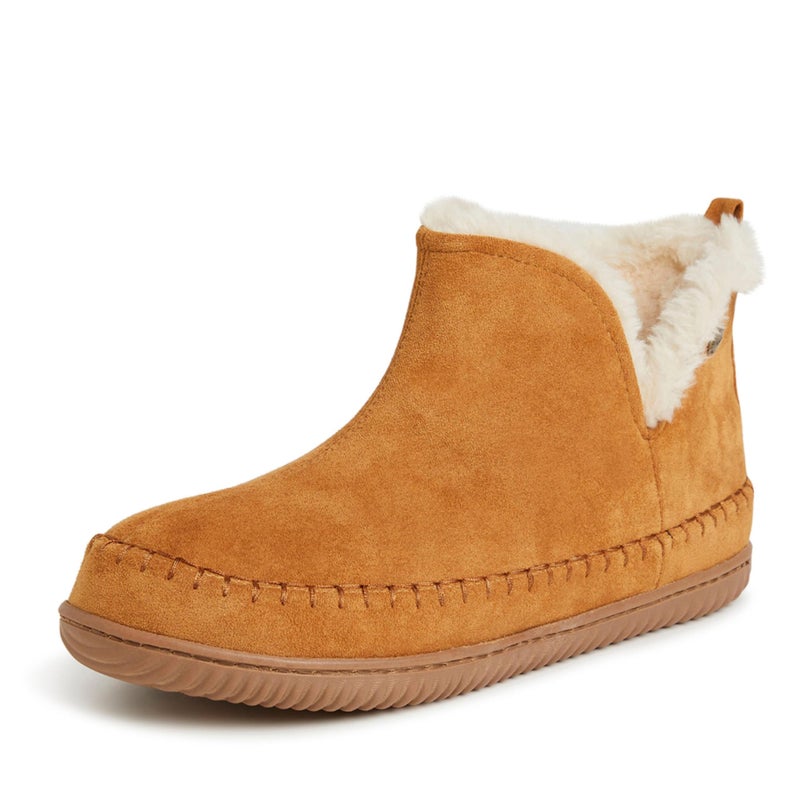 Dearfoams Alpine by Dearfoams Men's Brixen Indoor/Outdoor Memory Foam Boot Slipper, Whiskey, 12W - Image 1