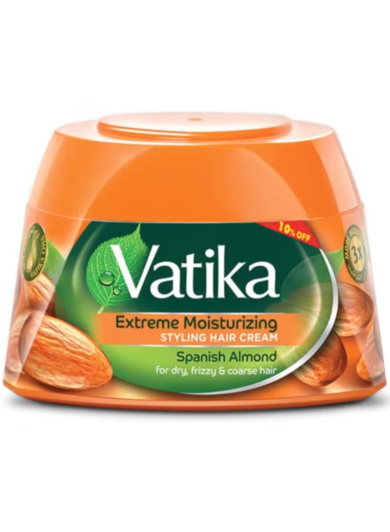 Vatika Naturals Almond Styling Cream Nourishes & Protects 65g
