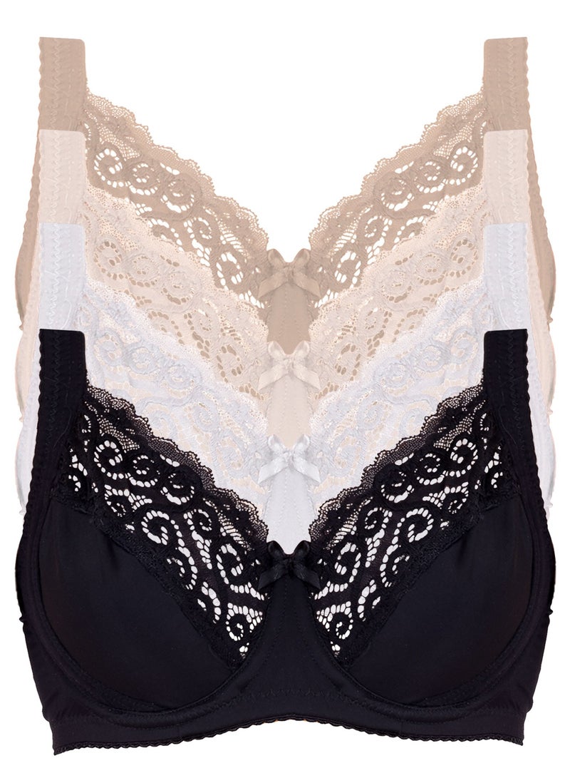 Dadoush Supportive everyday lace bra Featured with a C cup  - Image 2