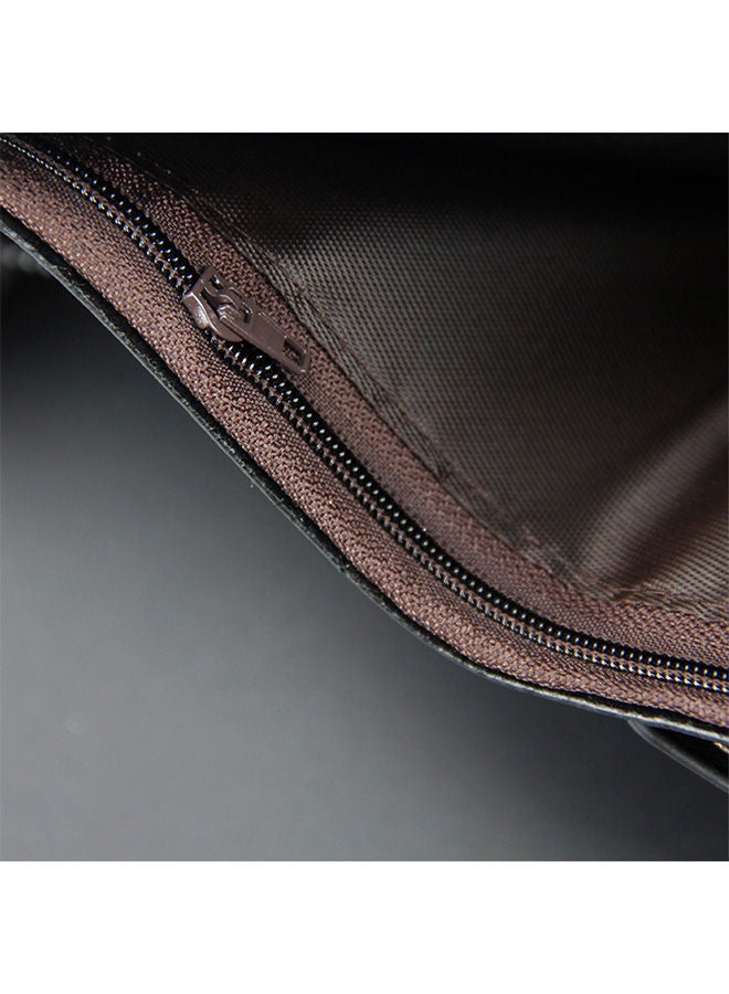 MenBense Business Style Men's Large Capacity Bifold Short Wallet - Image 5