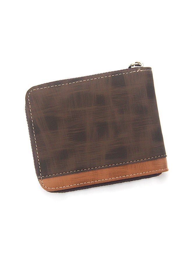 MenBense Business Style Men's Large Capacity Bifold Short Wallet - Image 2