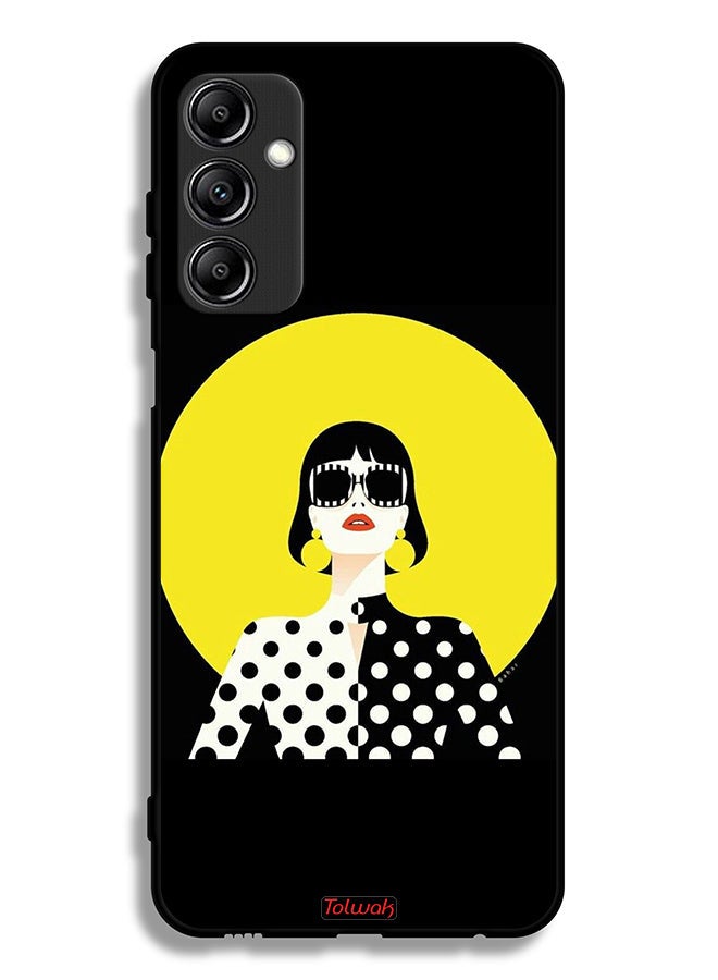 Tolwak Samsung Galaxy A14 5G Protective Case Cover Stylish Girl Art - Image 1