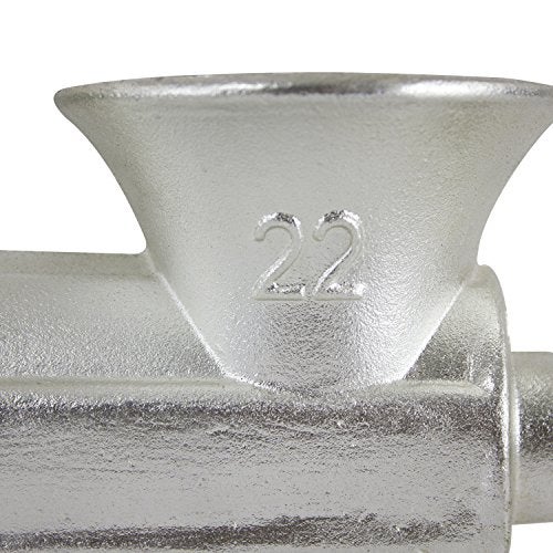 CHARD HG-22, #22 Hand Grinder, Silver, Tin-Coated Cast Iron - Image 5