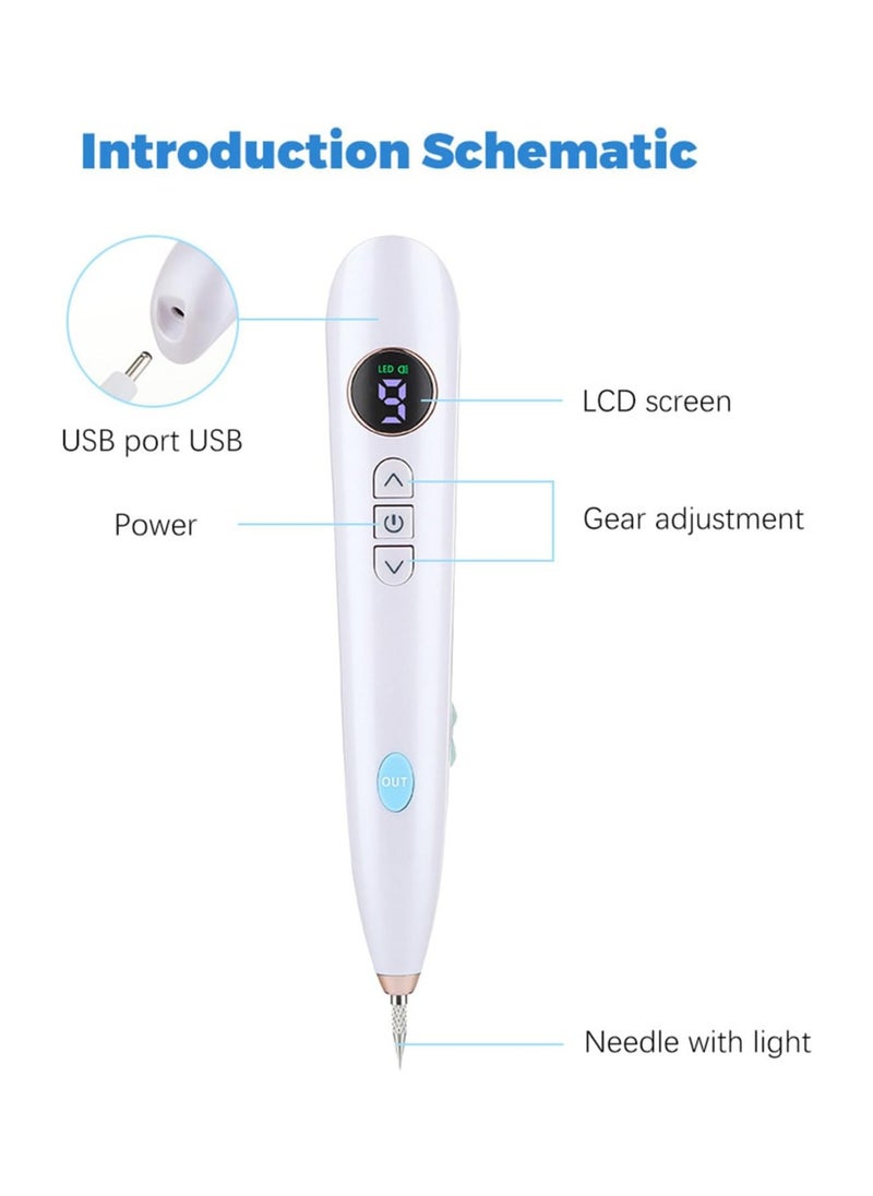 General Household Speckle Spotting Pen Light Spot Sweep Spot Mole Spot Mole Pen 9 Files with Screen Sweep Spot Mole Pen  - Image 5