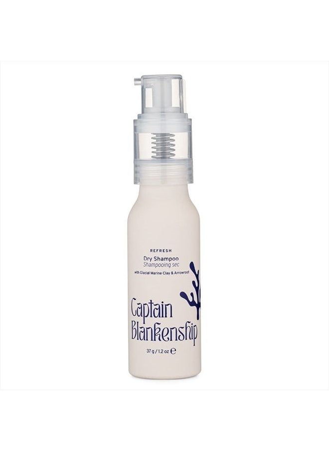 Captain Blankenship - Refresh Dry Shampoo Powder, Absorbs Oil and Boosts Volume, All Natural, Cruelty Free, Organic Ingredients, Non-Aerosol, 1.2 oz Powder Sprayer in Aluminum Bottle - Image 1