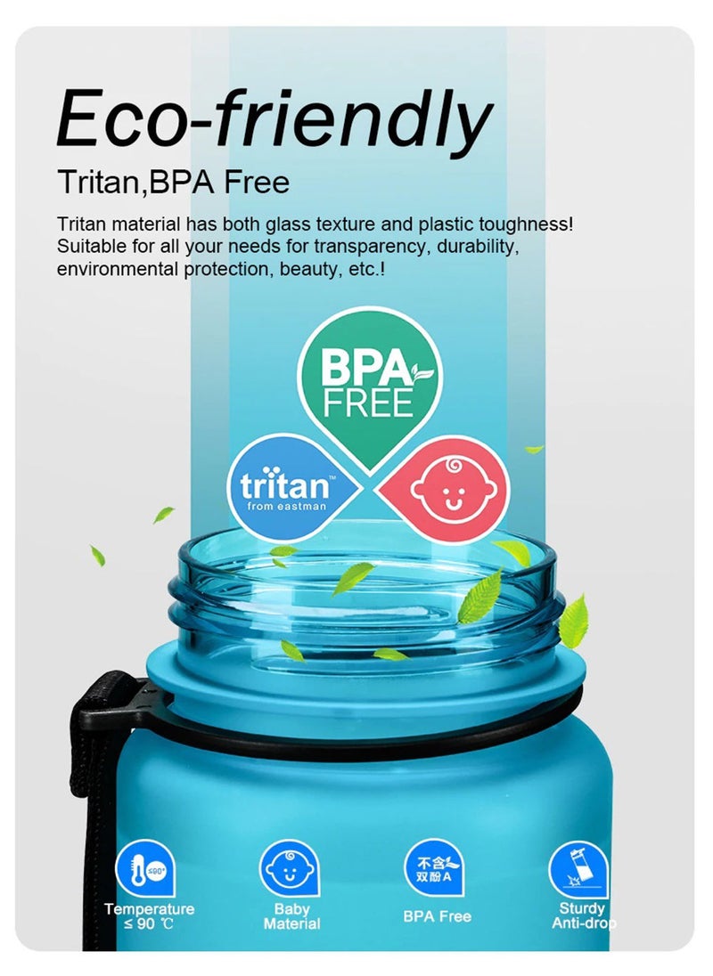 UZSPACE Sports Water Bottle Bpa Free Portable Leakproof Plastic Drinkaware Tour Gym Colorful Hi Grade Eco Friendly Direct Drinking Bottle  - Image 4