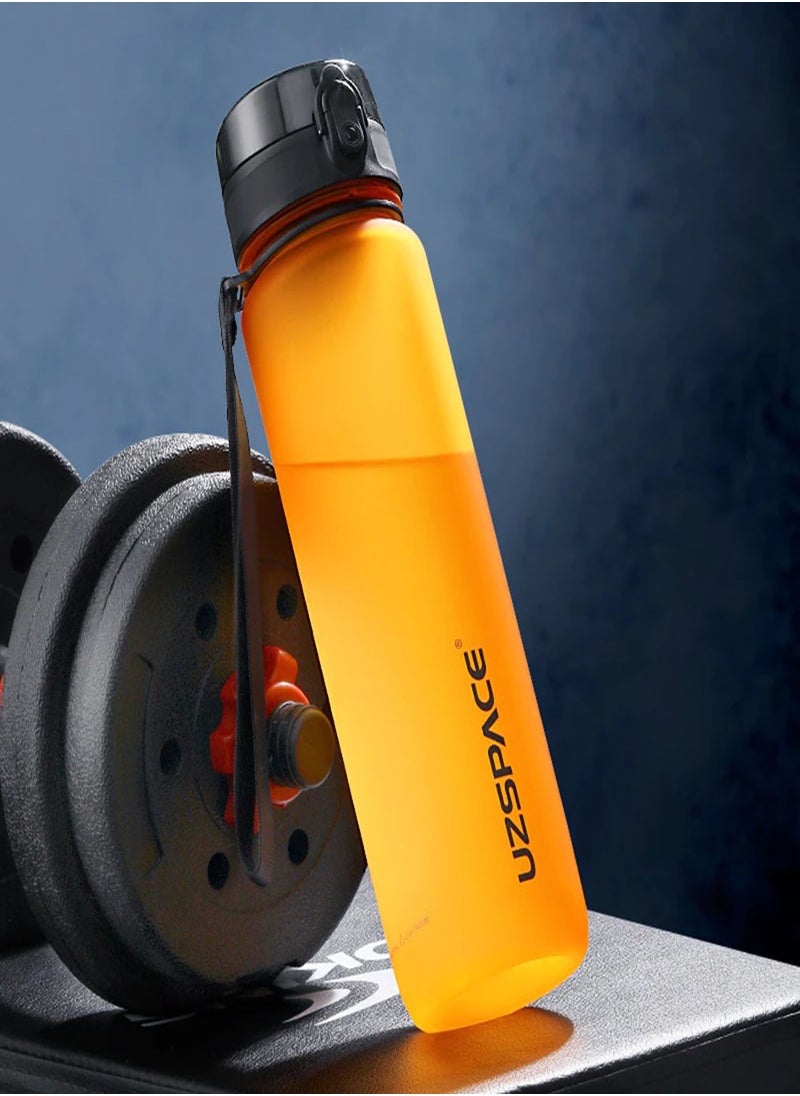 UZSPACE Sports Water Bottle Bpa Free Portable Leakproof Plastic Drinkaware Tour Gym Colorful Hi Grade Eco Friendly Direct Drinking Bottle  - Image 1