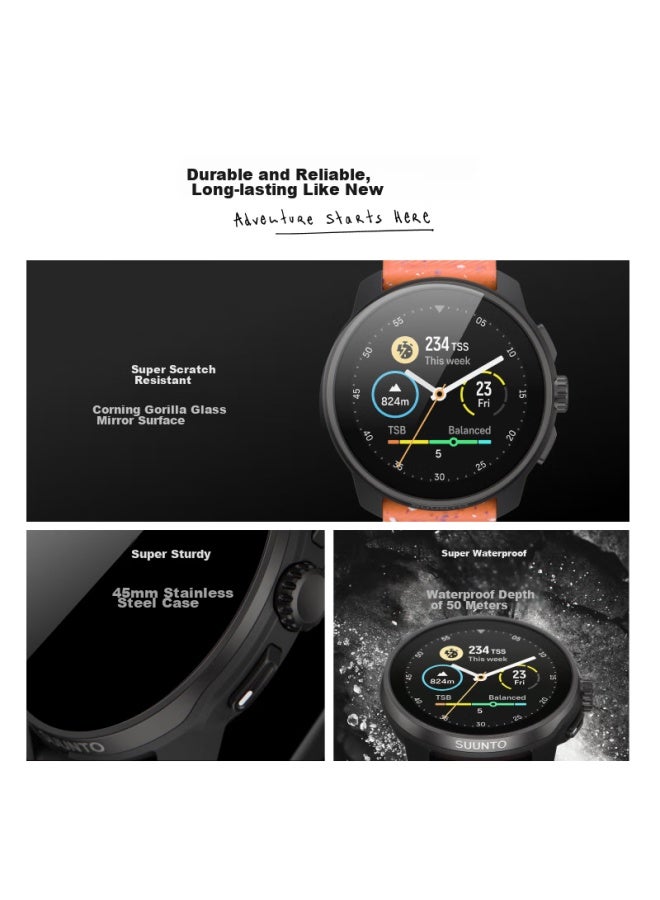 Suunto Race S Professional Running Smart Outdoor Sports Watch With Multi-gnss Positioning, Heart Rate And Blood Oxygen Monitoring, Vibrant Orange - Image 2