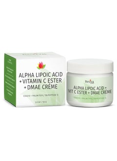 Reviva Labs Reviva Labs DMAE Cream with Alpha Lipoic Acid, Vitamin C Ester - DMAE Lift and Firm Cream for Neck and Face - Skin Firming and Moisturizing Cream 