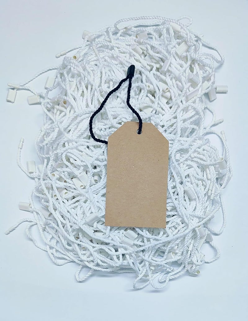 RamRaj Trends Clothing Tag Hang Tag String for Garment 1000 Pieces Premium Material Designed for Durability White 