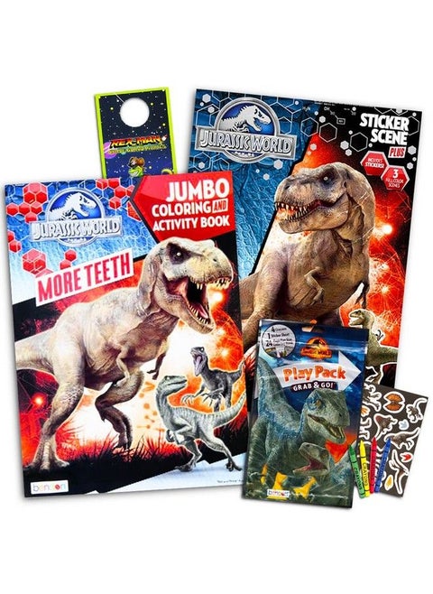 Coloring Book Set With Stickers And Posters (3 Books)