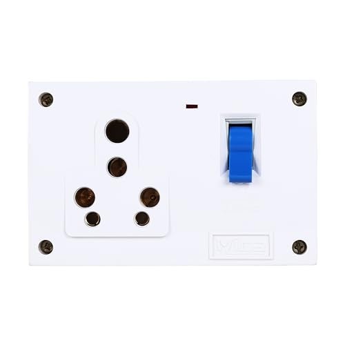 MICA MCB - Socket Combined Box 32 AMP With Indicator- Polycarbonate Qty - 1 (White) - Image 2