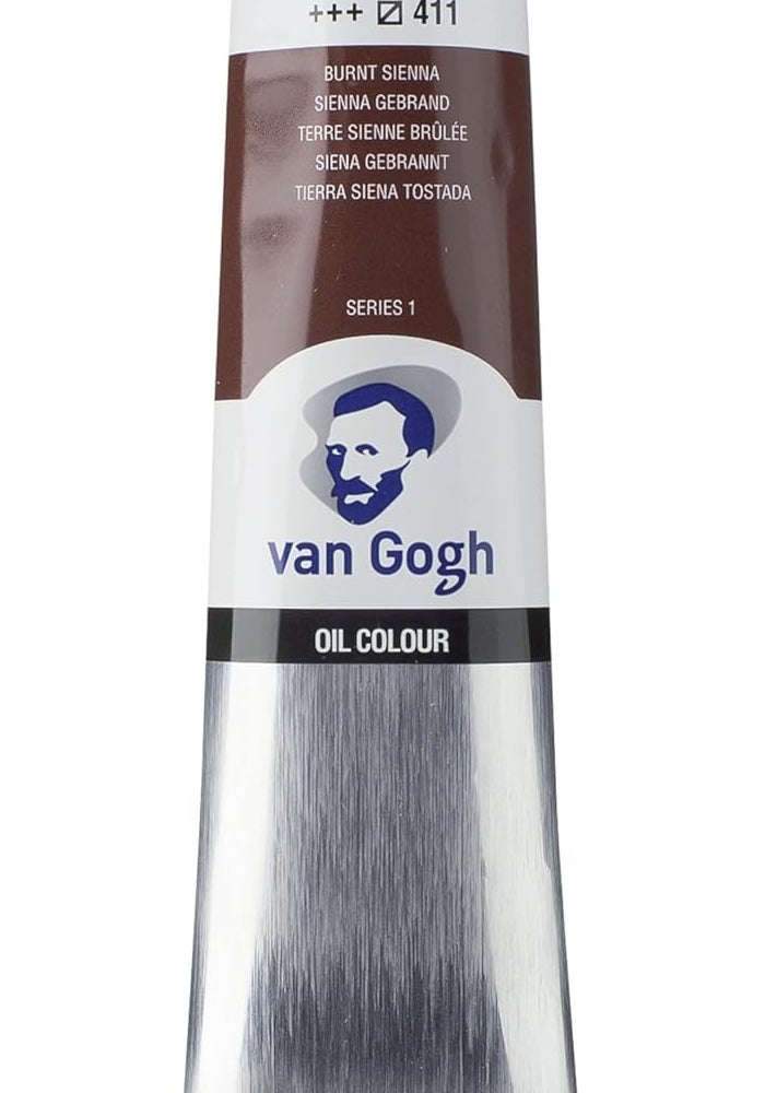 Van Gogh Oil Colour Paint - Burnt Sienna, 40ml Tube - Image 1