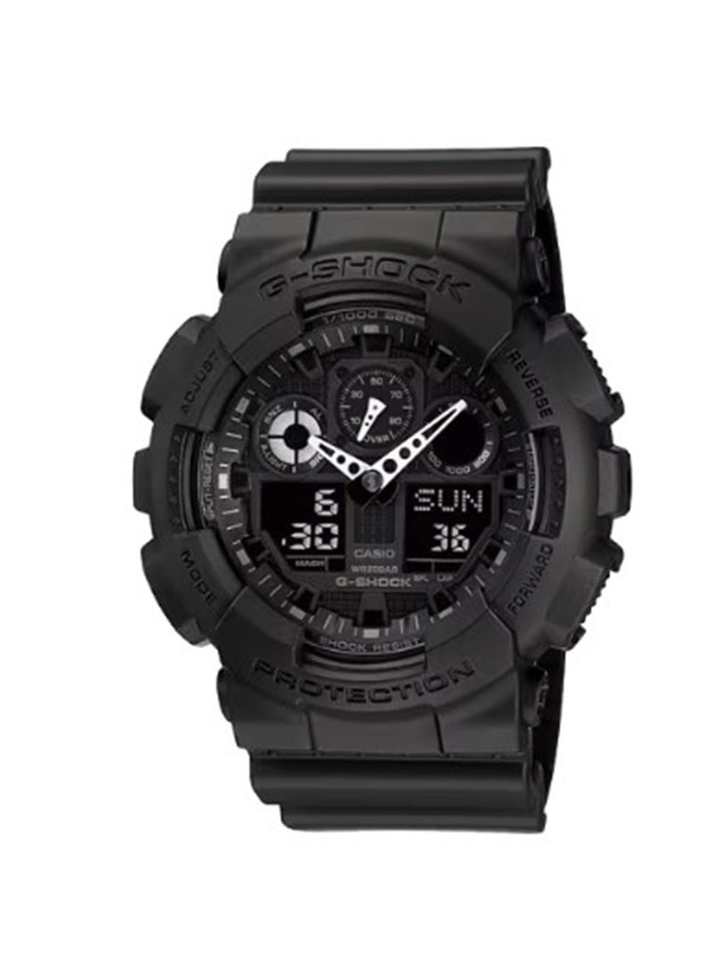 G-SHOCK ساعة يد تناظرية ورقمية للرجال GA-100-1A1DR