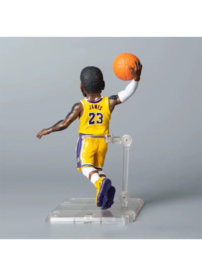 general Q version basketball NBA player Lakers 13 Harden 23 James 30 Curry figure model - Image 3