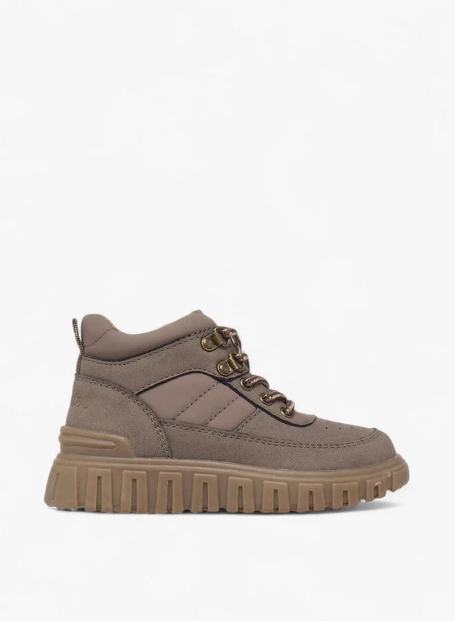 Lee Cooper Boys' Panelled Ankle Boots with Zip Closure