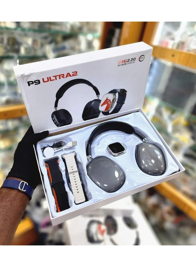 ساعة ذكية P9 ULTRA 2 كومبو مع سماعات رأس - Image 5