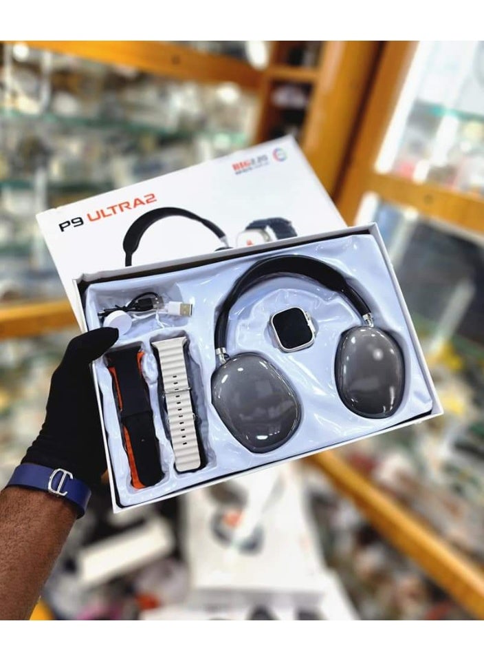 ساعة ذكية P9 ULTRA 2 كومبو مع سماعات رأس - Image 4