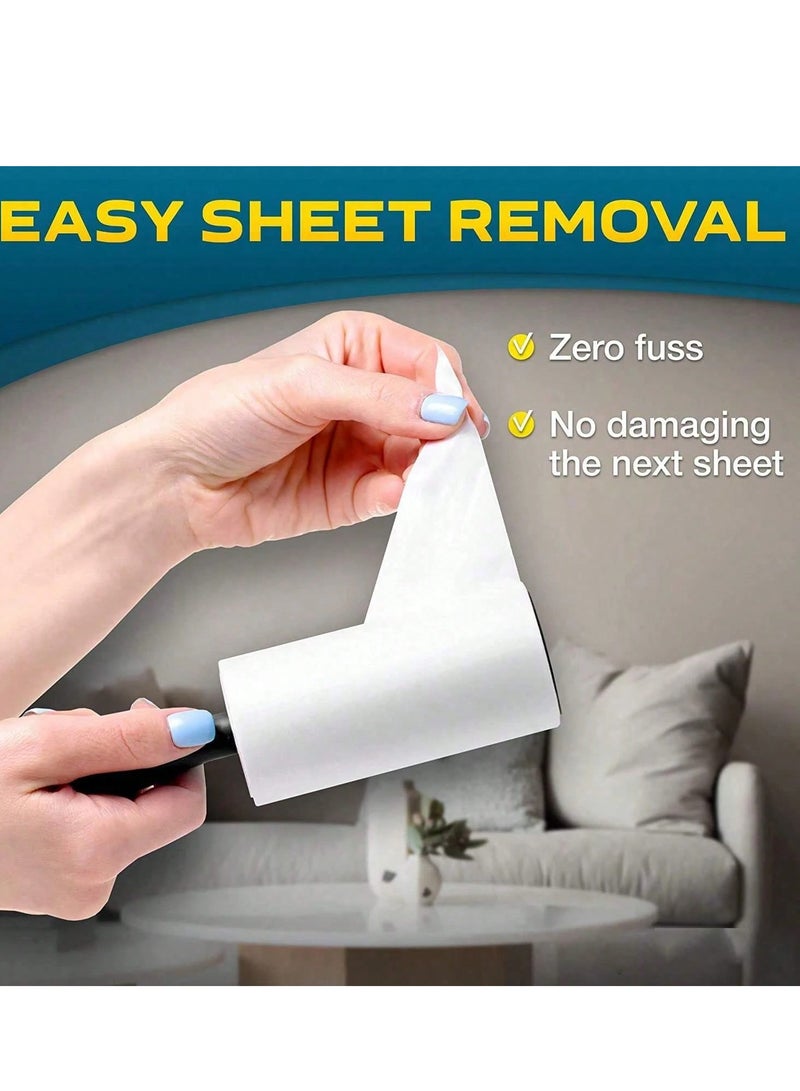 3 Pcs Lint Remover Roller – Extra Sticky Pet Hair & Dust Remover for Clothes, Furniture, Carpet & Car Seats ( Color May Vary ) - Image 2