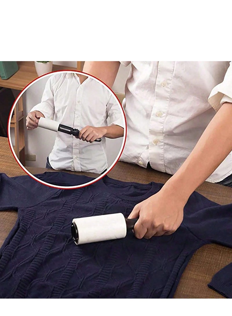 3 Pcs Lint Remover Roller – Extra Sticky Pet Hair & Dust Remover for Clothes, Furniture, Carpet & Car Seats ( Color May Vary ) - Image 4