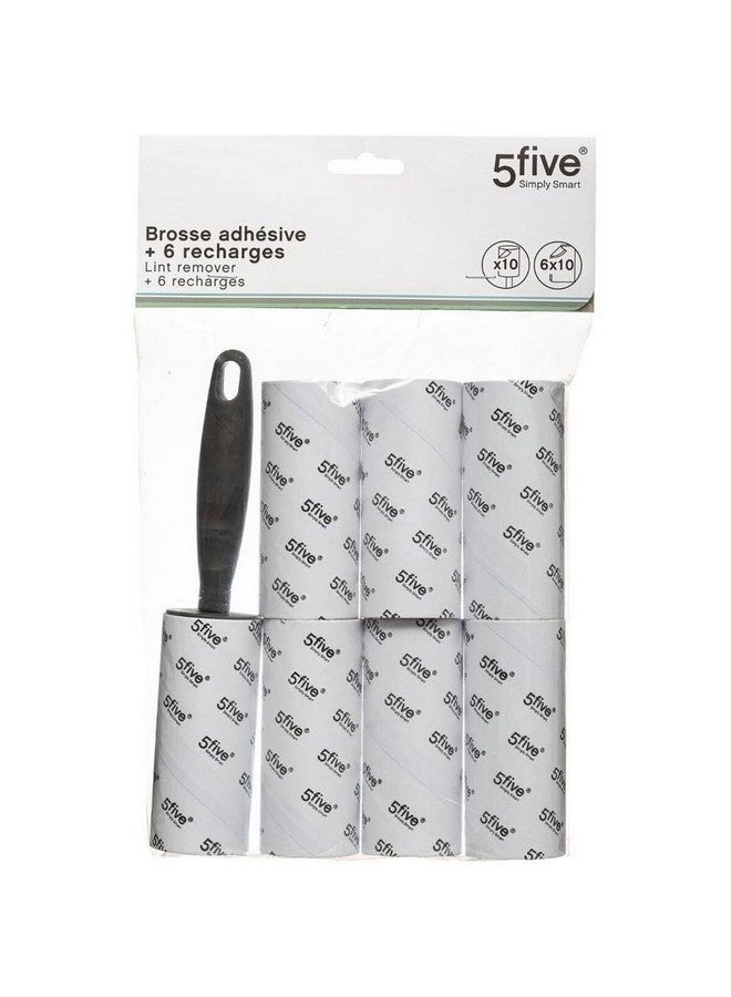 Five Simply Smart Durable Sticky Lint Roller with 6 Refills Grey 21.2 x 4.2 x 17 cm 117254 - Image 5