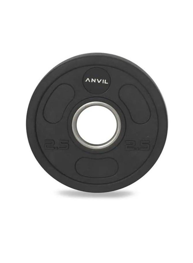 أنفل فتنس لوح مطاطي أولمبي بوزن 2.5 كجم من Anvil - متين وعالي الأداء ومثالي لتدريب القوة في المنزل وصالة الألعاب الرياضية 
