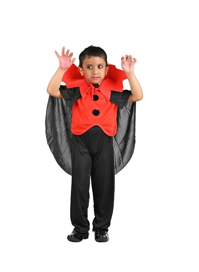 بوك ماي كوستيوم زي دراكولا مصاص الدماء التنكري للأطفال من BookMyCostume | بتصميم الهالوين | مستورد، مناسب للأطفال من عمر ٥ إلى ٦ سنوات - Image 1