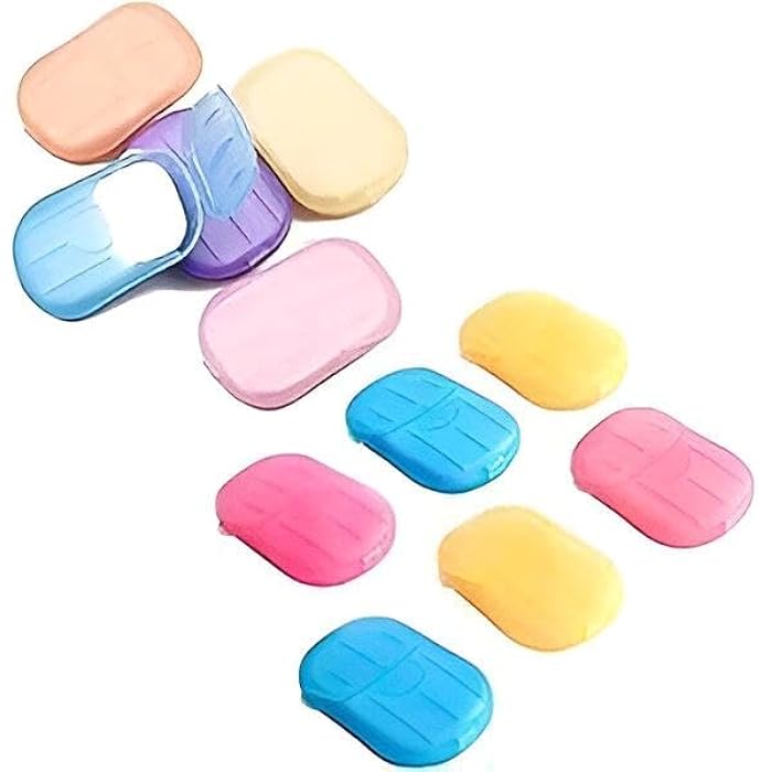 Portable Disposable Soap Paper Slice Container for Travel School Trips and Outdoor Events, Making Hand Washing Easy and Fast (15 Pack) - Image 1