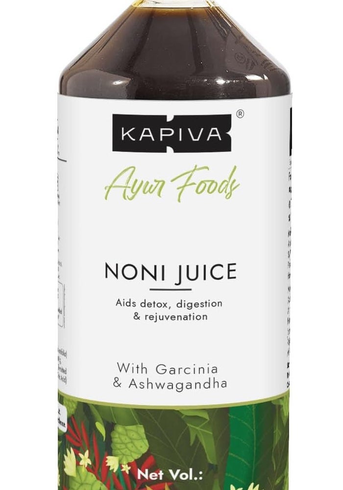 Kapiva Noni Juice 1L - Aids Detox, Digestion & Rejuvenation with Garcinia & Ashwagandha - Image 2