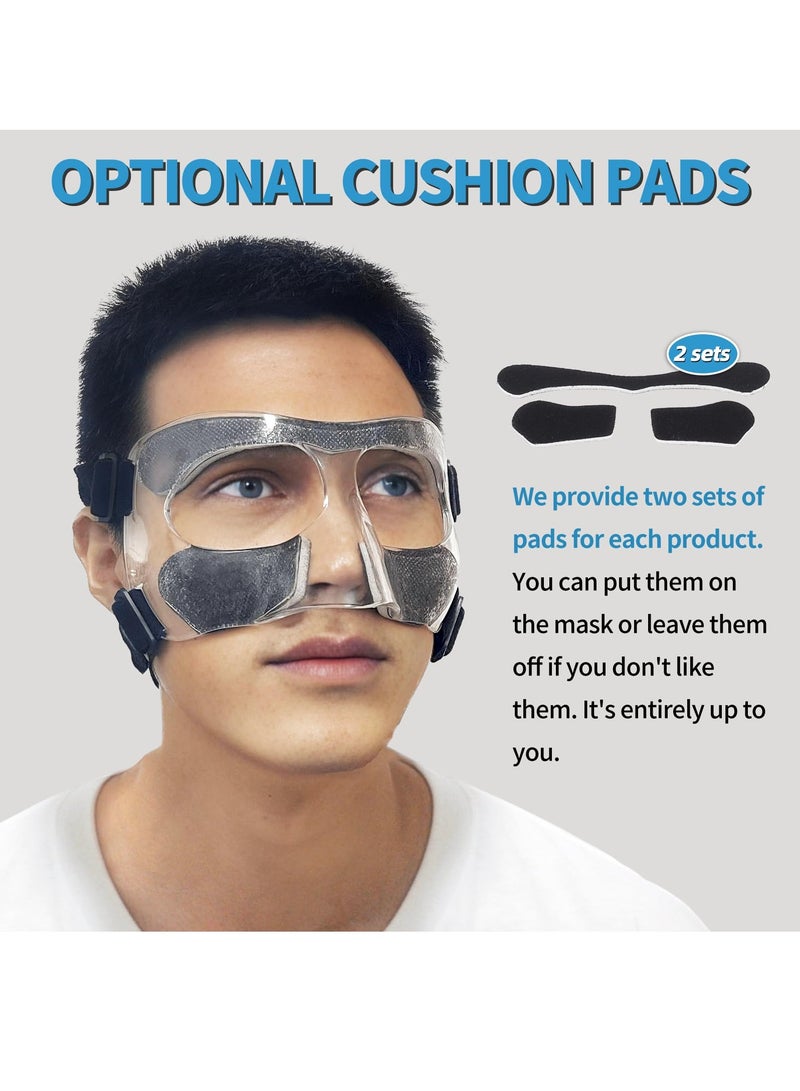 KASTWAVE Nose Guard for Broken Nose, Face Shield Masks for Soccer and basketball Sports, Adjustable for Adults and Teenagers, Suitable for Men and Women - Image 5