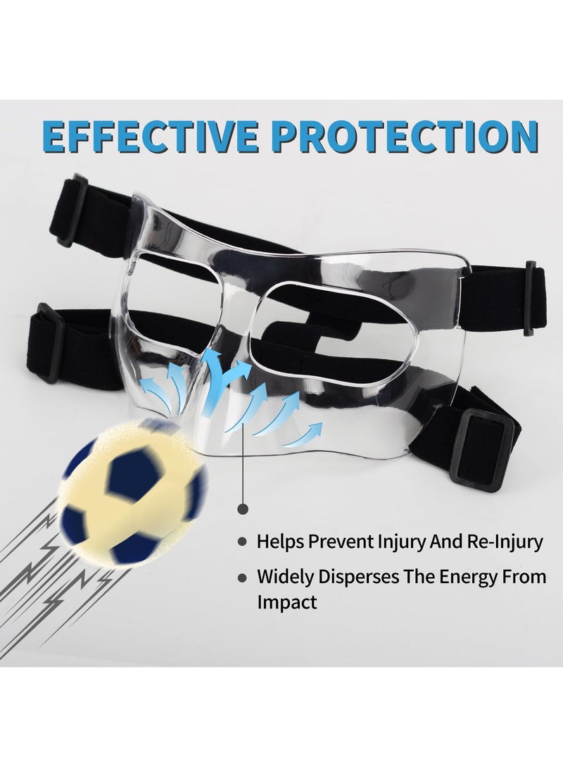 KASTWAVE Nose Guard for Broken Nose, Face Shield Masks for Soccer and basketball Sports, Adjustable for Adults and Teenagers, Suitable for Men and Women - Image 4