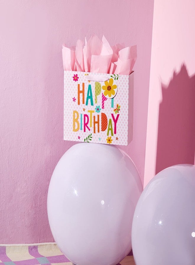 Bobobag 13" Pink Gift Bag with Tissue Paper for happy Birthday large gift bags for Girls - Image 5