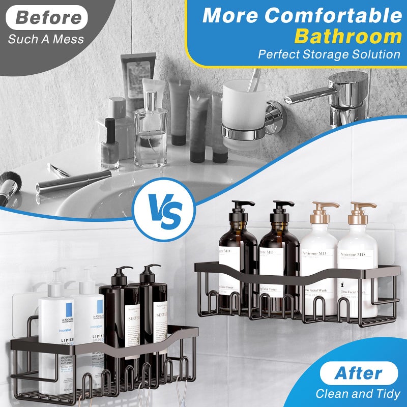 عدل دش كادي 5 منظم دش لاصق لتخزين الحمام وديكور المنزل والمطبخ - Image 3