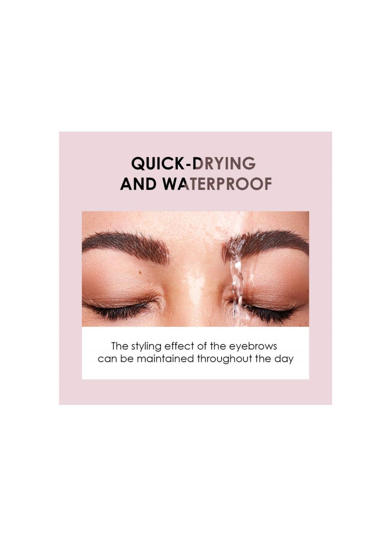 Generic - Double-Headed Eye Brow Wax Pen,Waterproof Brow Wax Pencil Comb Shaped Eyebrow Long-lasting & Natural Eyebrow Cream,Reshape The Boundary, Quick Drying - Image 1