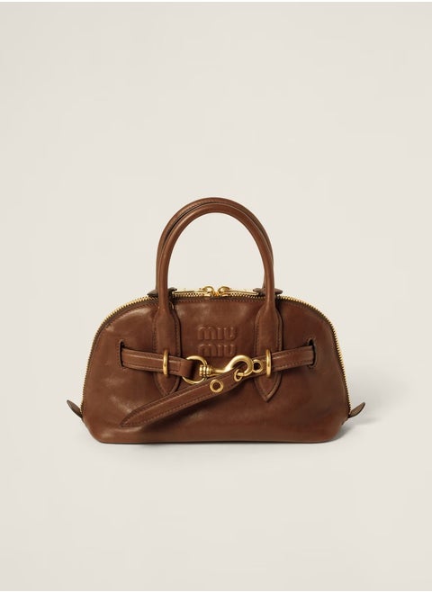 MIU Aventure nappa leather top-handle bag