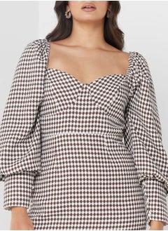 Jovonna London Sweetheart Neck Balloon Sleeve Dress  - Image 3